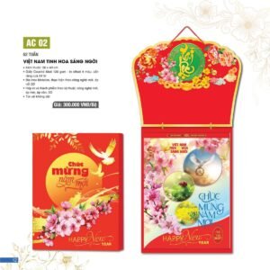 Lịch 52 Tuần 2027 AC Mẫu AC02 - Việt Nam Tinh Hoa Sáng Ngời (11  x  12 cm) Cung Cấp Lịch Tết Doanh Nghiệp TP.HCM in logo doanh nghiệp quà tặng Tết tại Quà Tặng Miền Nam