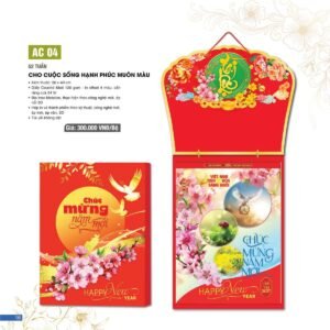 Lịch 52 Tuần 2027 AC Mẫu AC04 - Cho Cuộc Sống Hạnh Phúc Muôn Màu (15  x  16 cm) Cung Cấp Lịch Tết Doanh Nghiệp TP.HCM in logo doanh nghiệp quà tặng Tết tại Quà Tặng Miền Nam