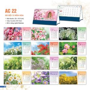 Lịch Bloc 2027 AC Mẫu AC22 - Hà Nội (25 x 16 cm) Cung Cấp Lịch Tết Doanh Nghiệp TP.HCM in logo doanh nghiệp quà tặng Tết tại Quà Tặng Miền Nam