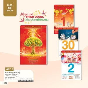 Lịch Bloc Siêu Đại 2027 AH Mẫu AH1314 (20 x 30cm) Cung Cấp Lịch Tết Doanh Nghiệp TP.HCM in logo doanh nghiệp quà tặng Tết tại Quà Tặng Miền Nam