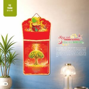 Lịch 52 Tuần 2027 AH Mẫu AH26 (13  x  14 cm) Cung Cấp Lịch Tết Doanh Nghiệp TP.HCM in logo doanh nghiệp quà tặng Tết tại Quà Tặng Miền Nam