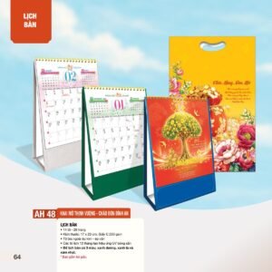 Lịch Để Bàn 2027 AH Mẫu AH48 (11  x  18 cm) Cung Cấp Lịch Tết Doanh Nghiệp TP.HCM in logo doanh nghiệp quà tặng Tết tại Quà Tặng Miền Nam