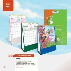 Lịch Để Bàn 2027 AH Mẫu AH64 (12  x  18 cm) Cung Cấp Lịch Tết Doanh Nghiệp TP.HCM in logo doanh nghiệp quà tặng Tết tại Quà Tặng Miền Nam