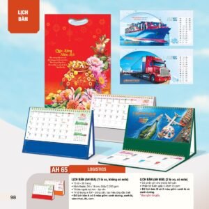 Lịch Bàn Chữ M (Có Note 52 Tuần) 2027 AH Mẫu AH65 (24 x 16cm) Cung Cấp Lịch Tết Doanh Nghiệp TP.HCM in logo doanh nghiệp quà tặng Tết tại Quà Tặng Miền Nam