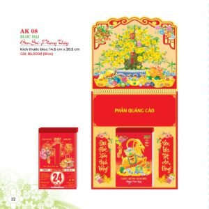 Lịch Bloc 2027 AK Mẫu AK08 (29 x 41 cm) Cung Cấp Lịch Tết Doanh Nghiệp TP.HCM in logo doanh nghiệp quà tặng Tết tại Quà Tặng Miền Nam