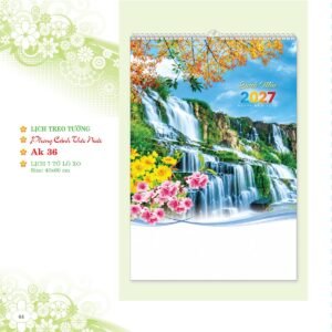 Lịch Treo Tường Lò Xo 2027 AK Mẫu AK36 (40 x 60cm) Cung Cấp Lịch Tết Doanh Nghiệp TP.HCM in logo doanh nghiệp quà tặng Tết tại Quà Tặng Miền Nam
