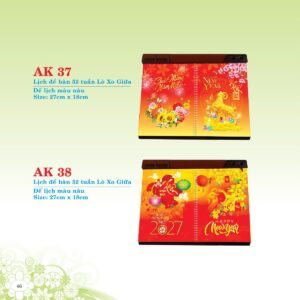 Lịch Để Bàn 2027 AK Mẫu AK37 (16 x 24 cm) Cung Cấp Lịch Tết Doanh Nghiệp TP.HCM in logo doanh nghiệp quà tặng Tết tại Quà Tặng Miền Nam