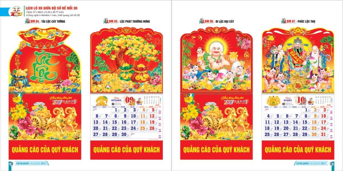 Lịch Bloc 2027 Bình Minh BM36 Cung Cấp Lịch Tết Doanh Nghiệp TP.HCM