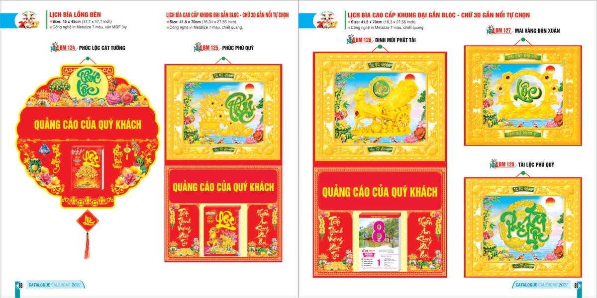 Lịch Bloc 2027 Bình Minh BM45 Cung Cấp Lịch Tết Doanh Nghiệp TP.HCM