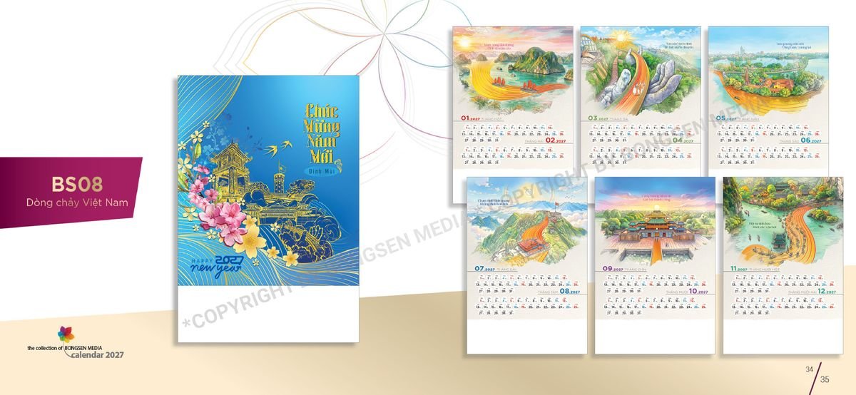 Lịch 7 Tờ Lò Xo 2027 Bông Sen BS18 Cung Cấp Lịch Tết Doanh Nghiệp TP.HCM Lịch 7 Tờ Lò Xo 2027 Bông Sen BS18 Cung Cấp Lịch Tết Doanh Nghiệp TP.HCM
