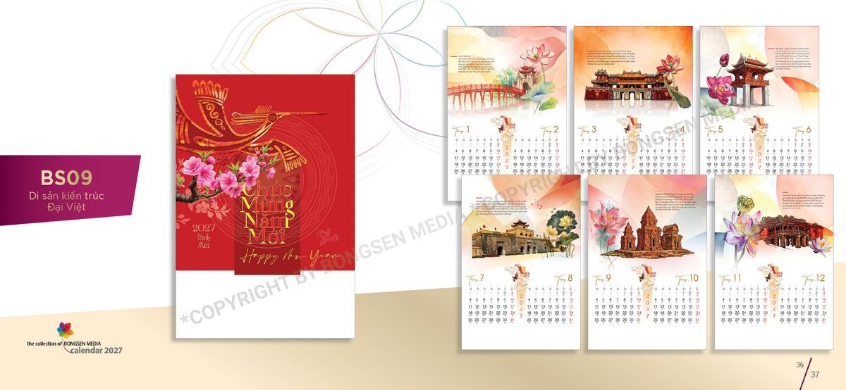 Lịch 7 Tờ Lò Xo 2027 Bông Sen BS19 Cung Cấp Lịch Tết Doanh Nghiệp TP.HCM Lịch 7 Tờ Lò Xo 2027 Bông Sen BS19 Cung Cấp Lịch Tết Doanh Nghiệp TP.HCM