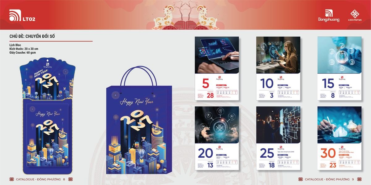 Lịch Bloc Đông Phương 2027 DP03 Cung Cấp Lịch Tết Doanh Nghiệp TP.HCM