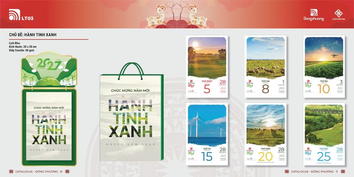 Lịch Bloc Đông Phương 2027 DP04 Cung Cấp Lịch Tết Doanh Nghiệp TP.HCM