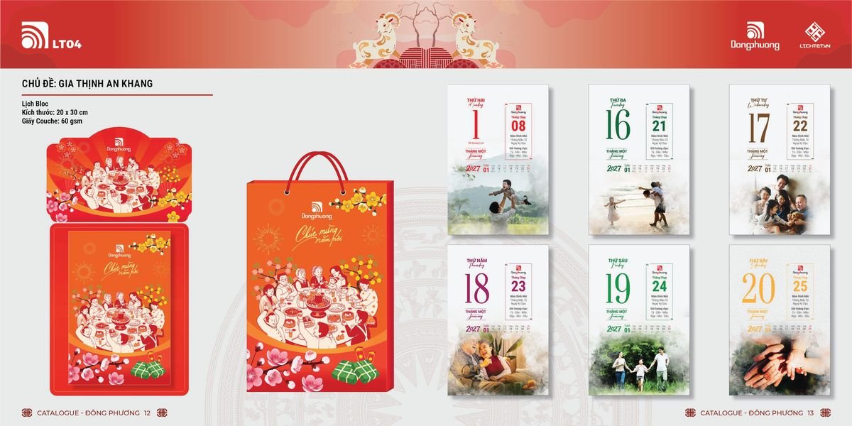 Lịch Bloc Đông Phương 2027 DP05 Cung Cấp Lịch Tết Doanh Nghiệp TP.HCM