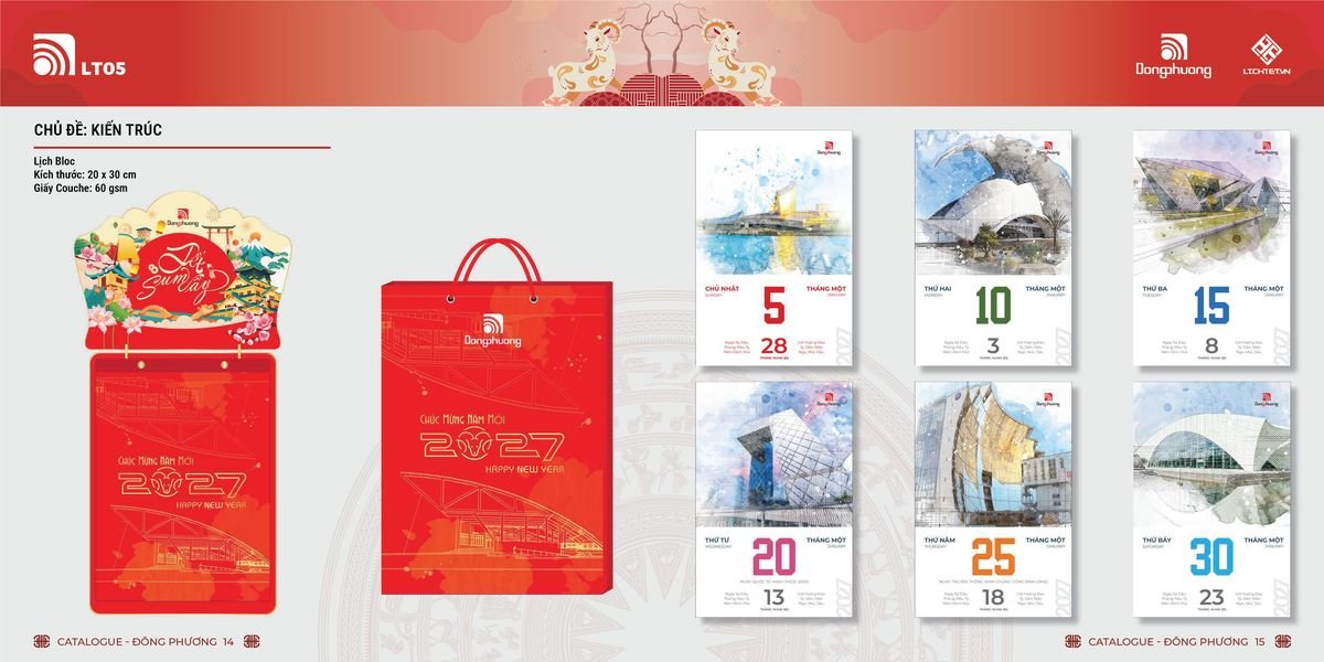 Lịch Bloc Đông Phương 2027 DP06 Cung Cấp Lịch Tết Doanh Nghiệp TP.HCM