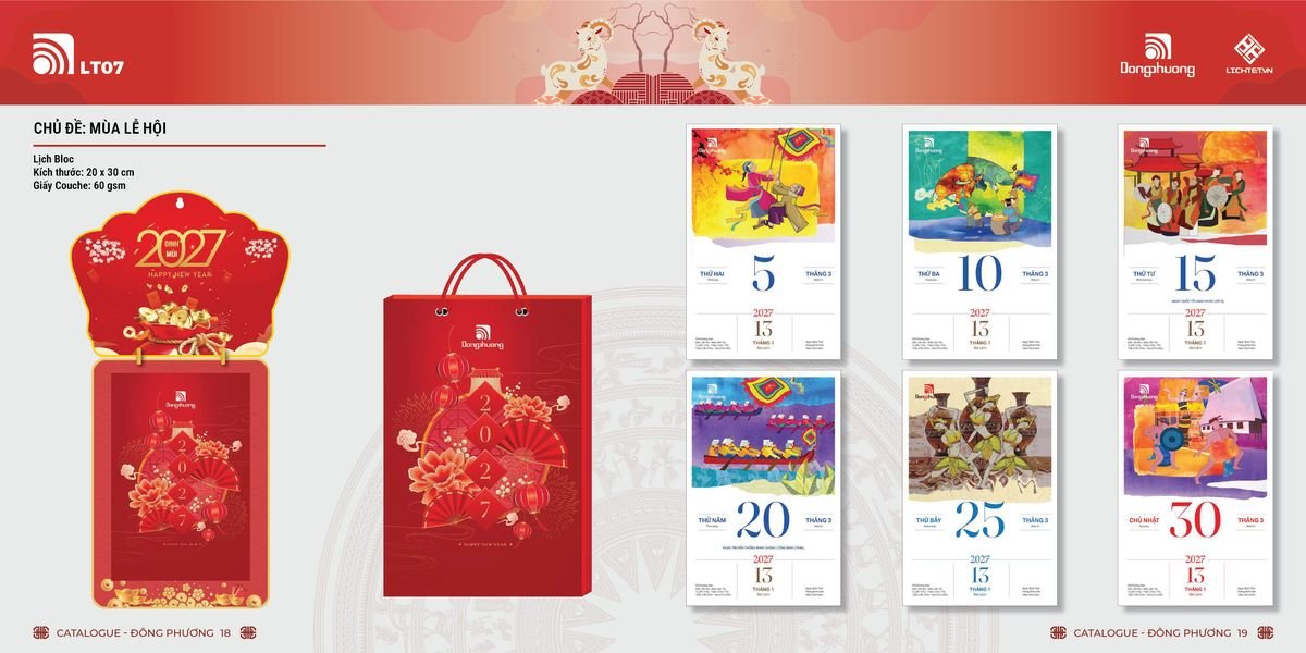 Lịch Bloc Đông Phương 2027 DP08 Cung Cấp Lịch Tết Doanh Nghiệp TP.HCM