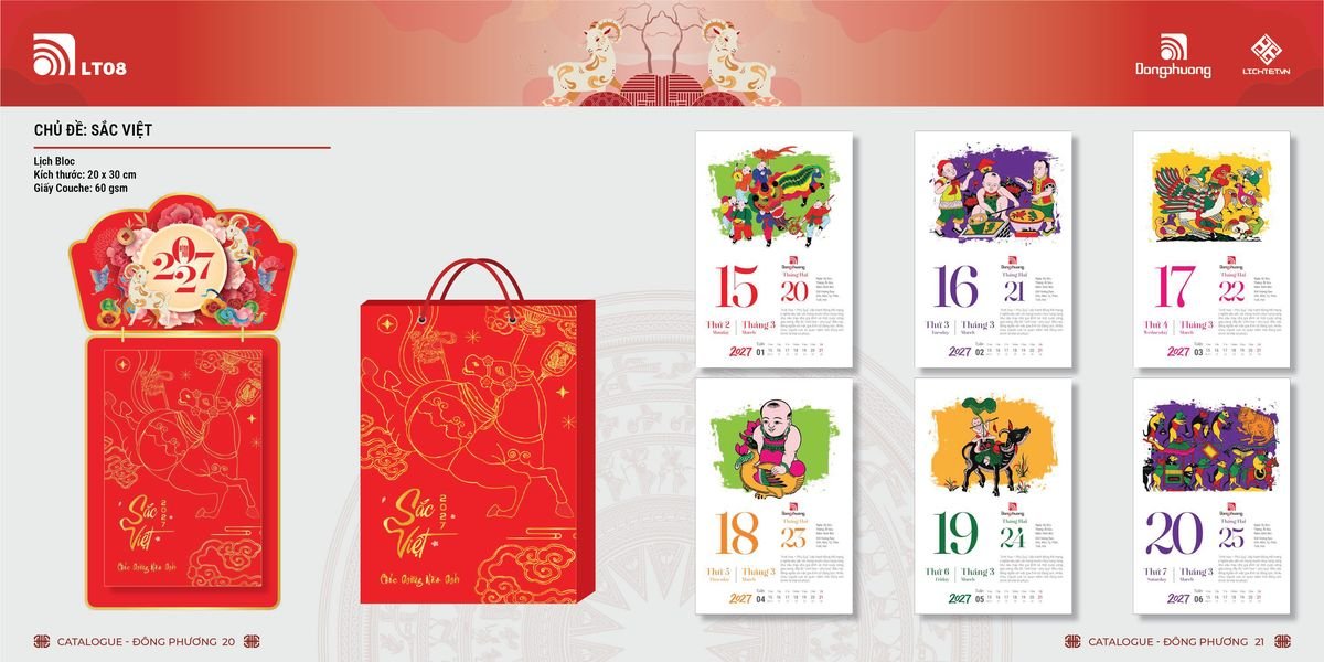 Lịch Bloc Đông Phương 2027 DP09 Cung Cấp Lịch Tết Doanh Nghiệp TP.HCM