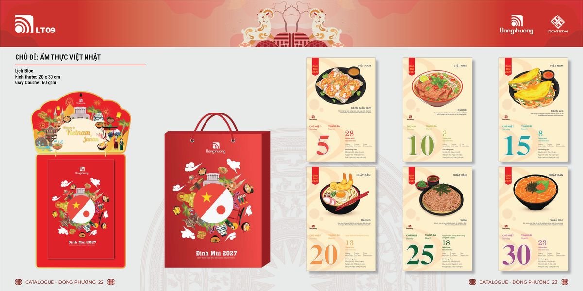 Lịch Bloc Đông Phương 2027 DP10 Cung Cấp Lịch Tết Doanh Nghiệp TP.HCM