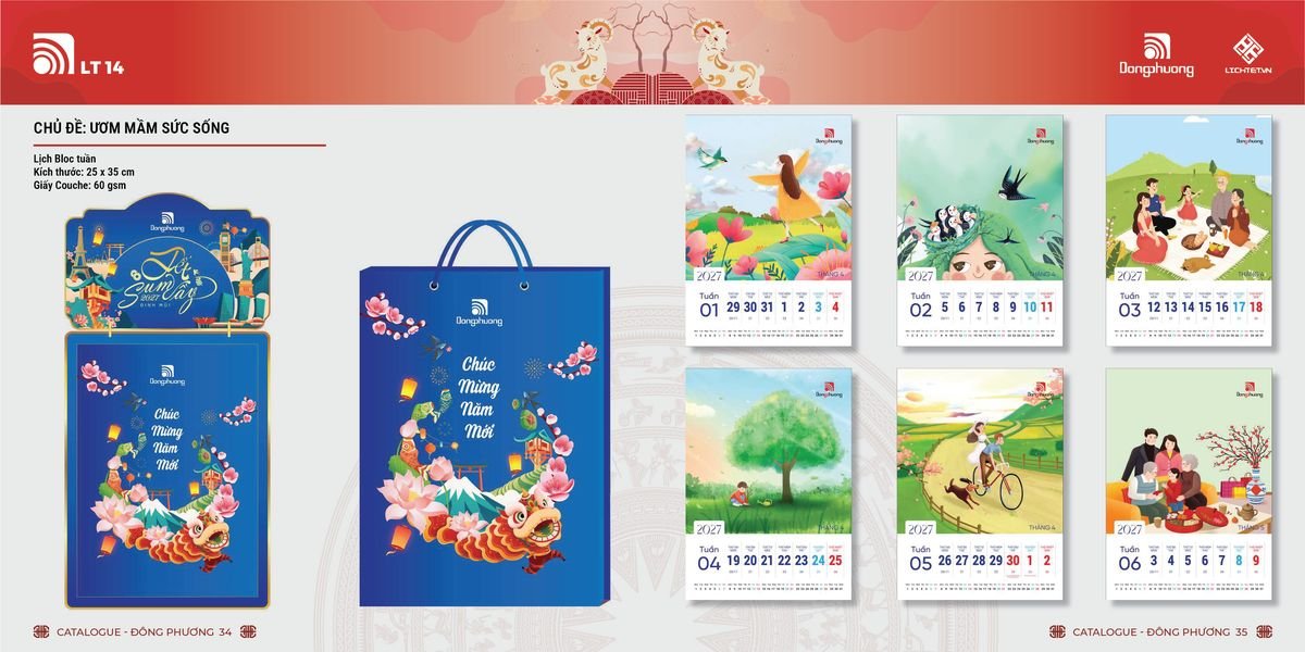 Lịch Bloc Đông Phương 2027 DP16 Cung Cấp Lịch Tết Doanh Nghiệp TP.HCM