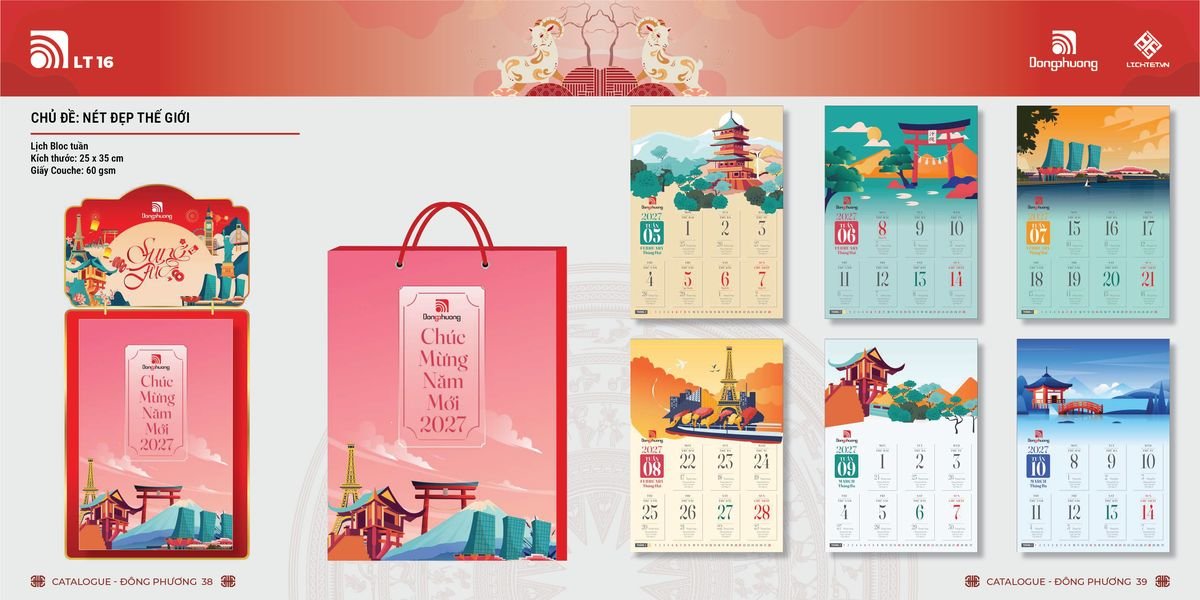 Lịch Bloc Đông Phương 2027 DP18 Cung Cấp Lịch Tết Doanh Nghiệp TP.HCM
