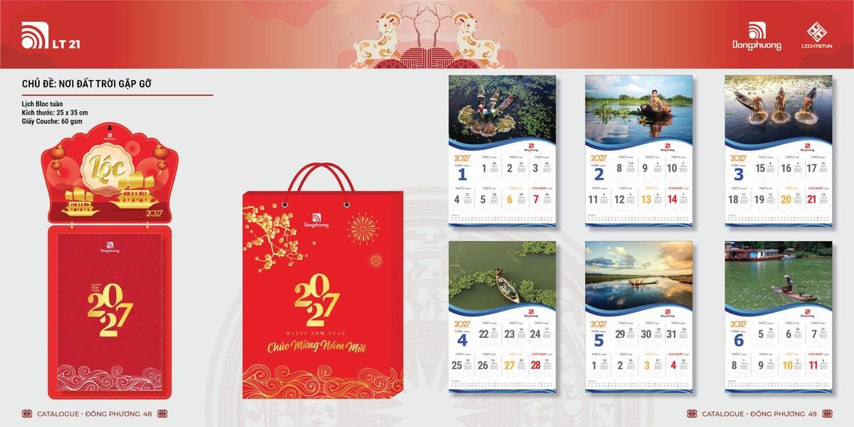 Lịch Bloc Đông Phương 2027 DP23 Cung Cấp Lịch Tết Doanh Nghiệp TP.HCM