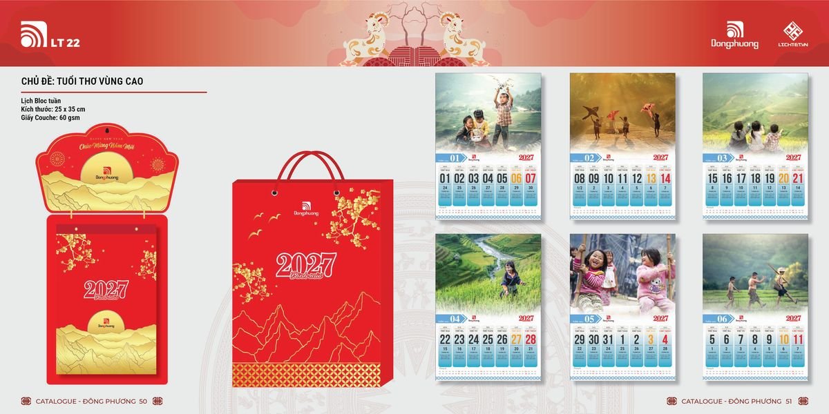 Lịch Bloc Đông Phương 2027 DP24 Cung Cấp Lịch Tết Doanh Nghiệp TP.HCM
