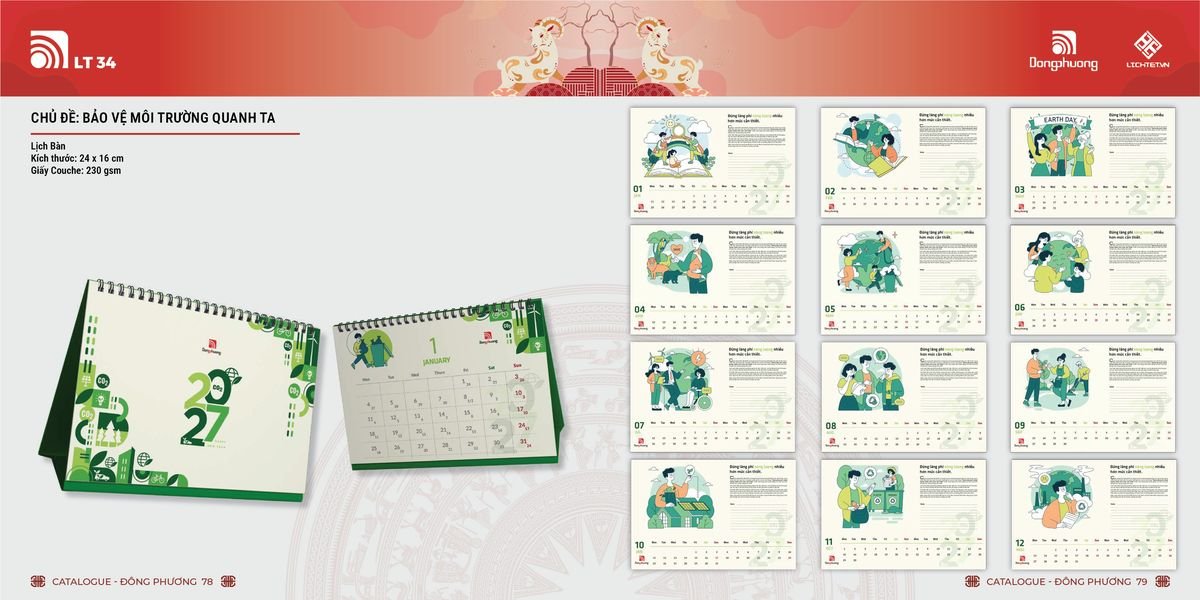 Lịch Bloc Đông Phương 2027 DP38 Cung Cấp Lịch Tết Doanh Nghiệp TP.HCM