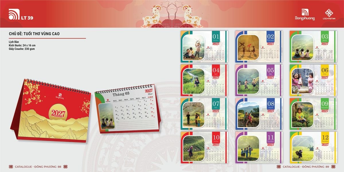 Lịch Bloc Đông Phương 2027 DP43 Cung Cấp Lịch Tết Doanh Nghiệp TP.HCM