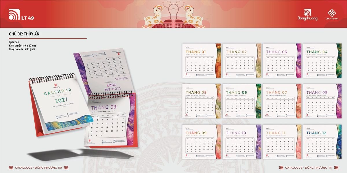 Lịch Bloc ĐP 2027 DP54 Cung Cấp Lịch Tết Doanh Nghiệp TP.HCM