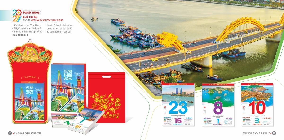 Lịch Bloc Hoa Niên 2027 ĐP DPHN05 Cung Cấp Lịch Tết Doanh Nghiệp TP.HCM