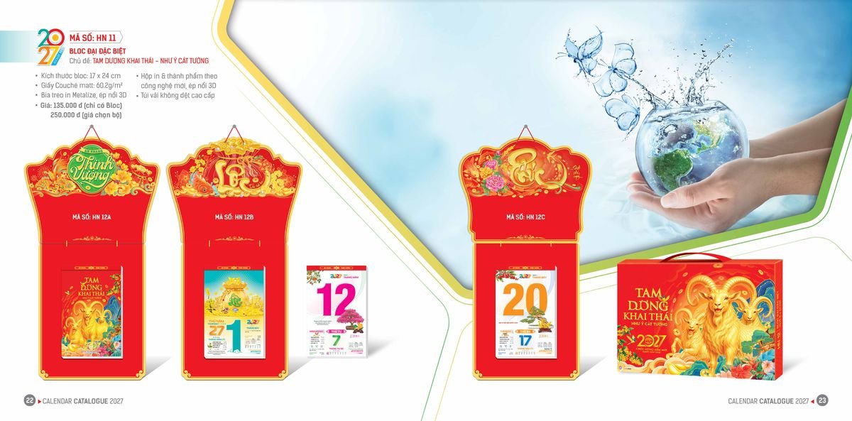 Lịch Bloc Hoa Niên 2027 ĐP DPHN10 Cung Cấp Lịch Tết Doanh Nghiệp TP.HCM