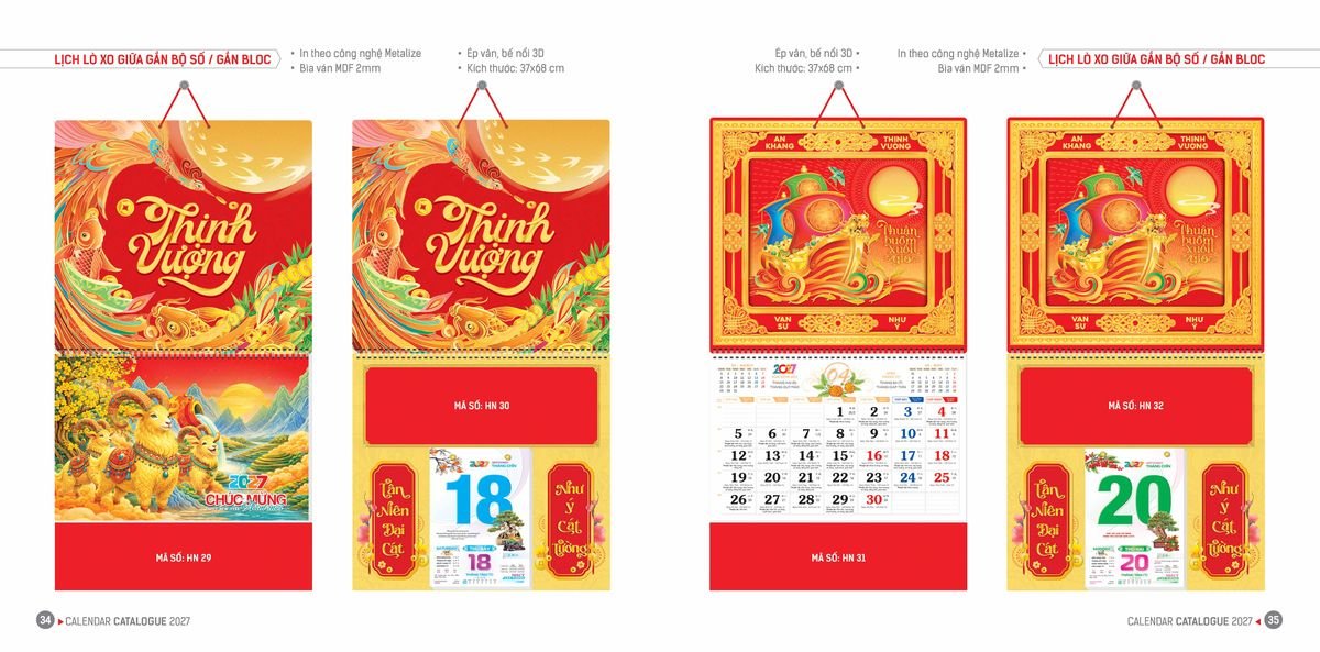 Lịch Bloc Hoa Niên 2027 ĐP DPHN16 Cung Cấp Lịch Tết Doanh Nghiệp TP.HCM