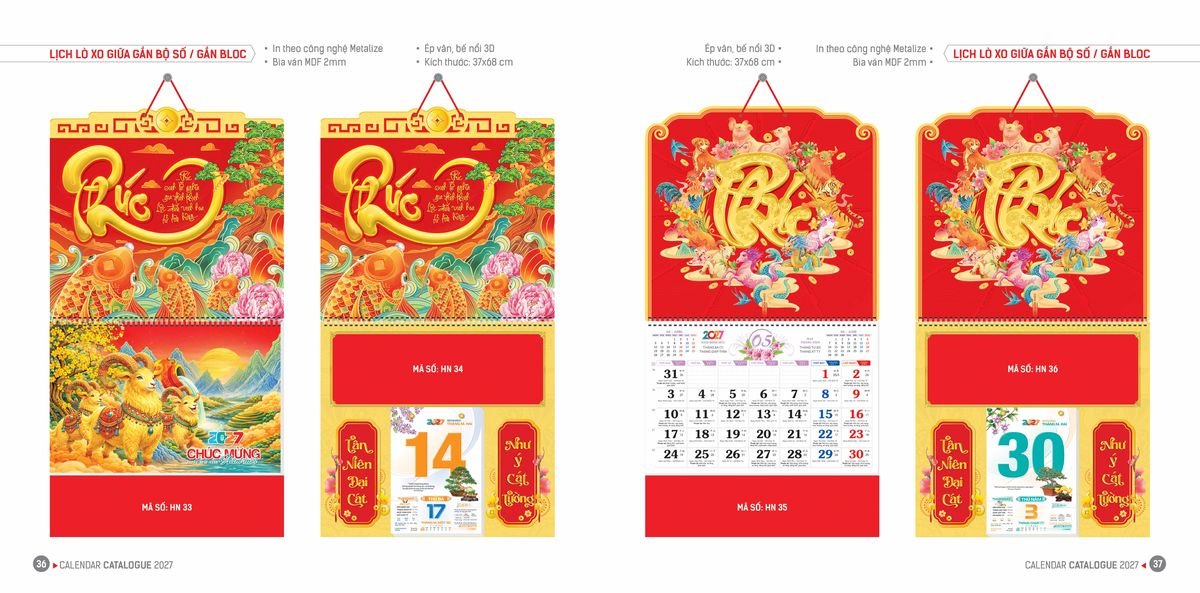 Lịch Bloc Hoa Niên 2027 ĐP DPHN17 Cung Cấp Lịch Tết Doanh Nghiệp TP.HCM