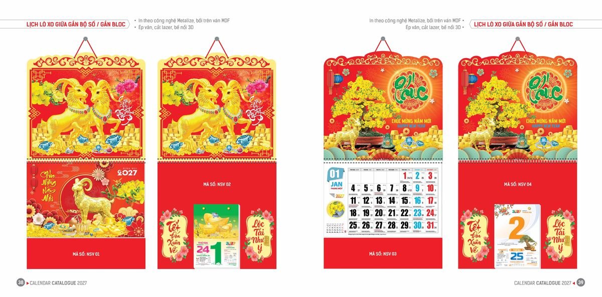 Lịch Bloc Hoa Niên 2027 ĐP DPHN18 Cung Cấp Lịch Tết Doanh Nghiệp TP.HCM