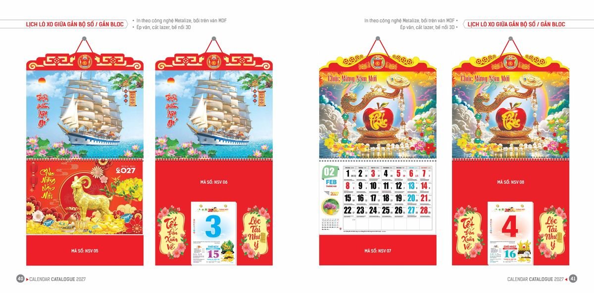 Lịch Bloc Hoa Niên 2027 ĐP DPHN19 Cung Cấp Lịch Tết Doanh Nghiệp TP.HCM