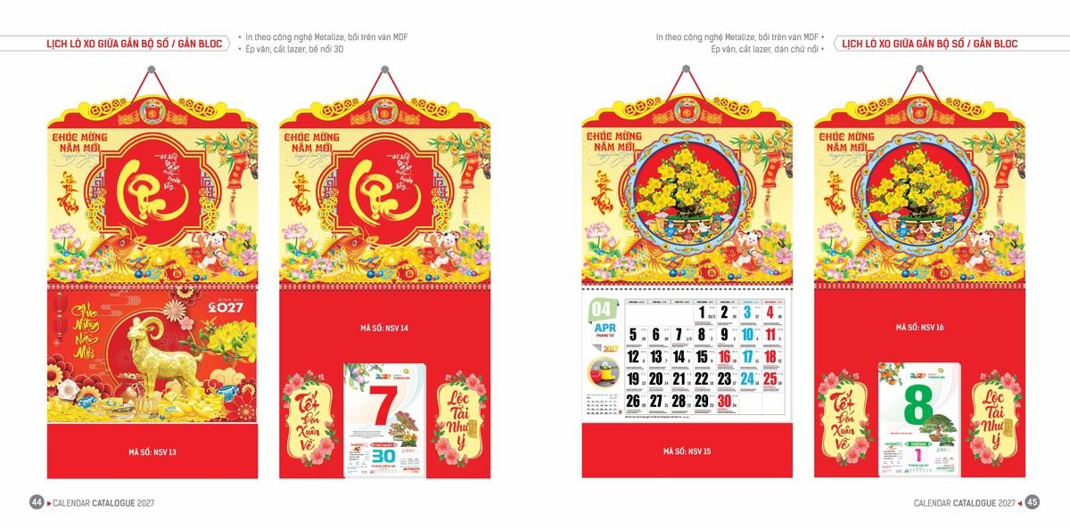 Lịch Bloc Hoa Niên 2027 ĐP DPHN21 Cung Cấp Lịch Tết Doanh Nghiệp TP.HCM