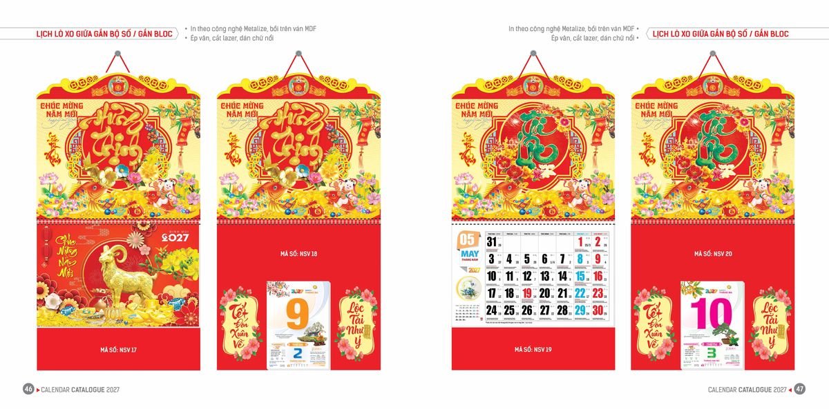 Lịch Bloc Hoa Niên 2027 ĐP DPHN22 Cung Cấp Lịch Tết Doanh Nghiệp TP.HCM