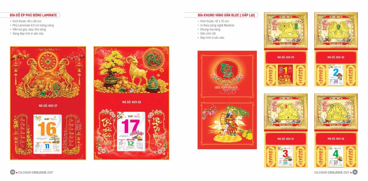 Lịch Bloc Hoa Niên 2027 ĐP DPHN24 Cung Cấp Lịch Tết Doanh Nghiệp TP.HCM