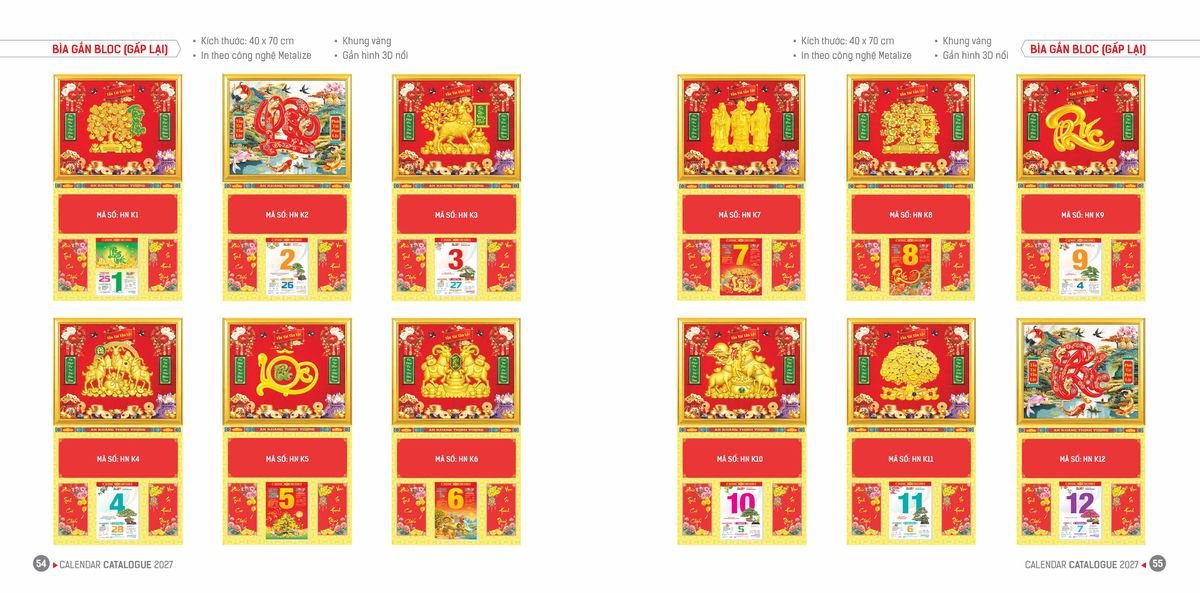 Lịch Bloc Hoa Niên 2027 ĐP DPHN26 Cung Cấp Lịch Tết Doanh Nghiệp TP.HCM