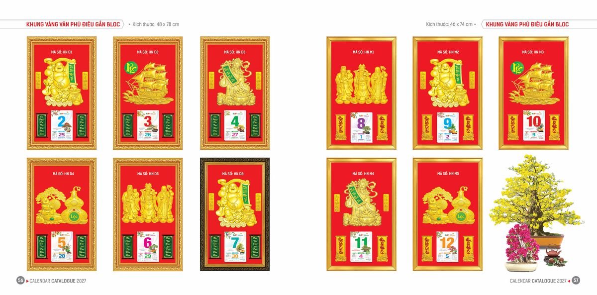 Lịch Bloc Hoa Niên 2027 ĐP DPHN27 Cung Cấp Lịch Tết Doanh Nghiệp TP.HCM