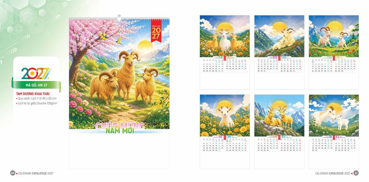Lịch Bloc Hoa Niên 2027 Đông Phương DPHN29 Cung Cấp Lịch Tết Doanh Nghiệp TP.HCM