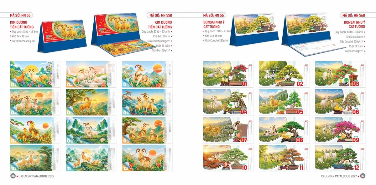 Lịch Bloc Hoa Niên 2027 Đông Phương DPHN42 Cung Cấp Lịch Tết Doanh Nghiệp TP.HCM