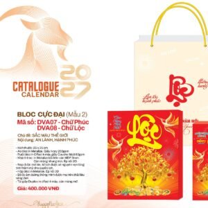 Lịch Bloc Cực Đại 2027 DVA Mẫu DVA07 (25 x 35cm) Cung Cấp Lịch Tết Doanh Nghiệp TP.HCM in logo doanh nghiệp quà tặng Tết tại Quà Tặng Miền Nam