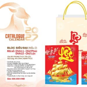 Lịch Bloc Siêu Đại 2027 DVA Mẫu DVA12 (20 x 30cm) Cung Cấp Lịch Tết Doanh Nghiệp TP.HCM in logo doanh nghiệp quà tặng Tết tại Quà Tặng Miền Nam