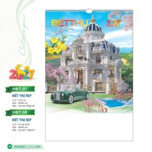 Lịch Treo Tường Lò Xo 2027 HBT Mẫu HBT07 (40 x 60cm) Cung Cấp Lịch Tết Doanh Nghiệp TP.HCM in logo doanh nghiệp quà tặng Tết tại Quà Tặng Miền Nam