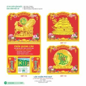 Lịch Treo Tường Lò Xo 2027 HBT Mẫu HBT120 (37 x 68cm) Cung Cấp Lịch Tết Doanh Nghiệp TP.HCM in logo doanh nghiệp quà tặng Tết tại Quà Tặng Miền Nam