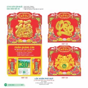 Lịch Treo Tường Lò Xo 2027 HBT Mẫu HBT123 (37 x 68cm) Cung Cấp Lịch Tết Doanh Nghiệp TP.HCM in logo doanh nghiệp quà tặng Tết tại Quà Tặng Miền Nam