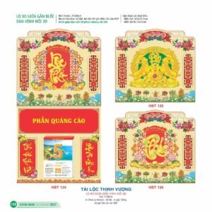 Lịch Treo Tường Lò Xo 2027 HBT Mẫu HBT134 (37 x 68cm) Cung Cấp Lịch Tết Doanh Nghiệp TP.HCM in logo doanh nghiệp quà tặng Tết tại Quà Tặng Miền Nam