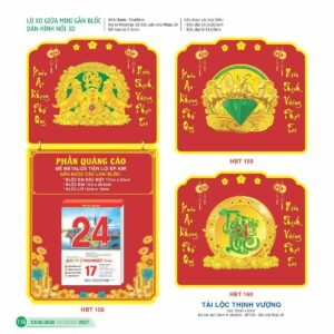 Lịch Bloc Siêu Đại 2027 HBT Mẫu HBT159 (30 x 60cm) Cung Cấp Lịch Tết Doanh Nghiệp TP.HCM in logo doanh nghiệp quà tặng Tết tại Quà Tặng Miền Nam