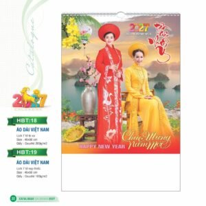 Lịch Bloc 2027 HBT Mẫu HBT19 (29 x 41 cm) Cung Cấp Lịch Tết Doanh Nghiệp TP.HCM in logo doanh nghiệp quà tặng Tết tại Quà Tặng Miền Nam